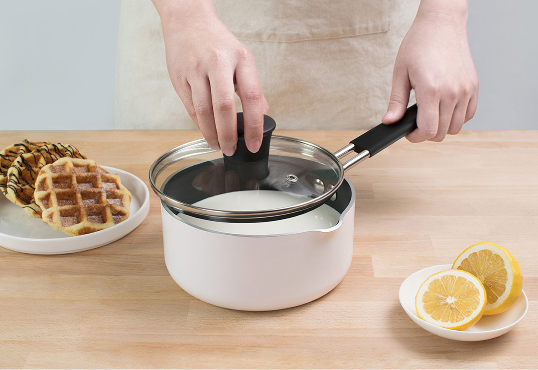 知吾煮奶锅(米家电磁炉专用) 白色-小米有品