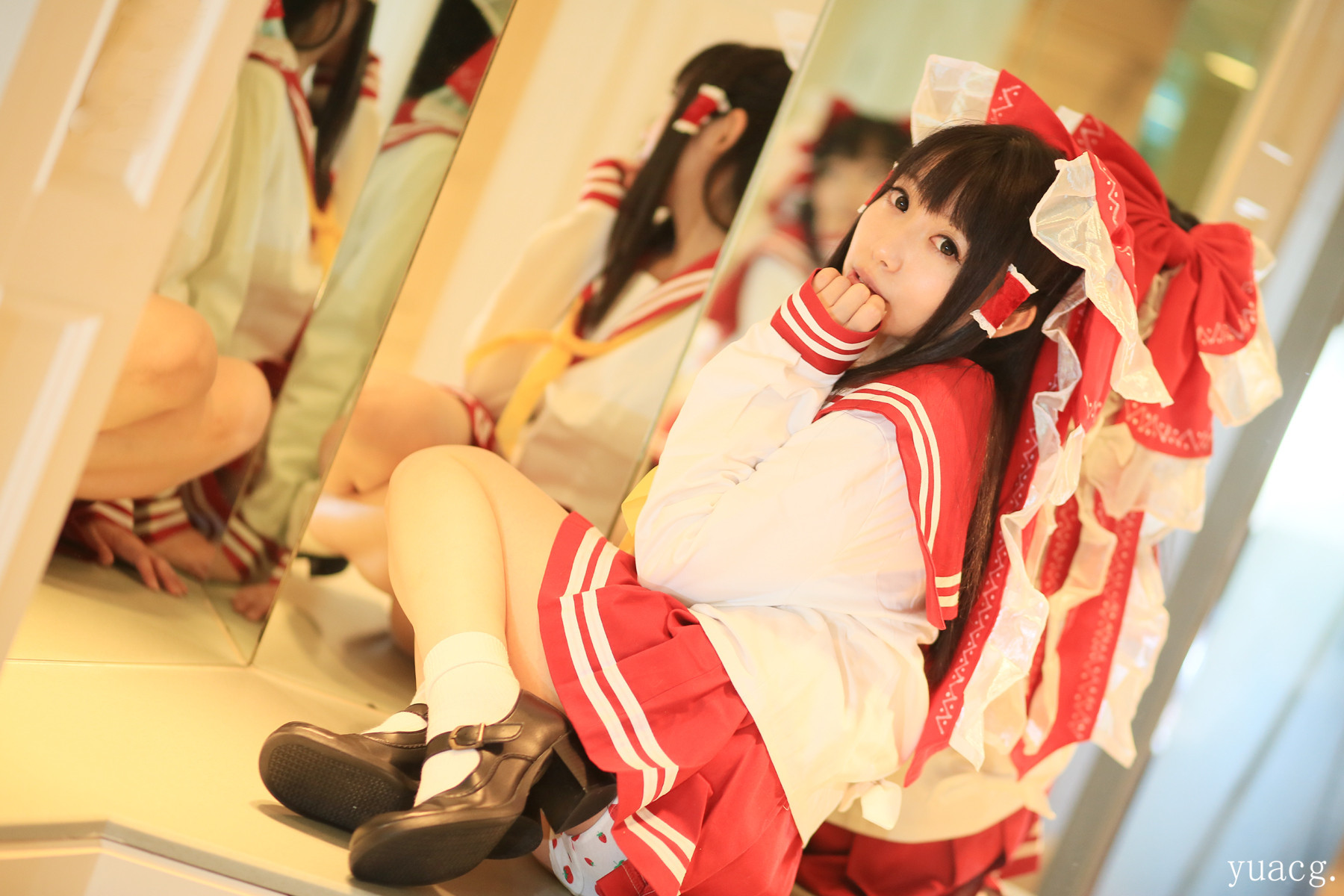 [天使みゅ。][しゅがー＊みゅく(天使みゅ)]霊夢さんと夢のいちごぱんつ