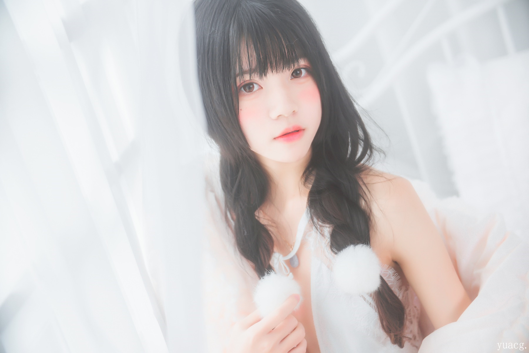 桜桃喵–冬眠2018系列-纯白私房